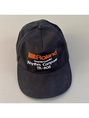 Pleasures x Roland TR-808 Hat Rhythm Composer Black Snapback Cap Pleasures Audio